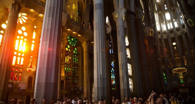 Sagrada Familia, Barcelona, Spain, Antoni Gaudi, Gaudi, Roman Catholic Church,