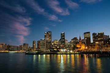 Sydney, Australia, at night
