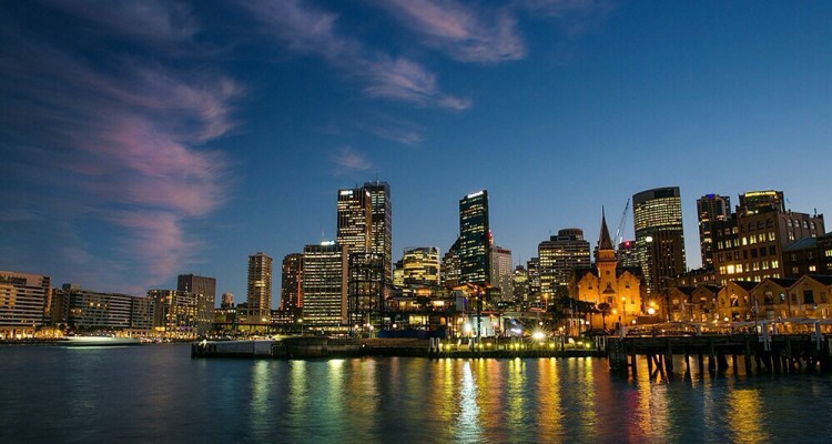 Sydney, Australia, at night